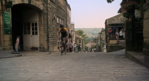 cyclist in Yorkshire