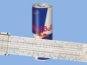 red Bull and slide rule