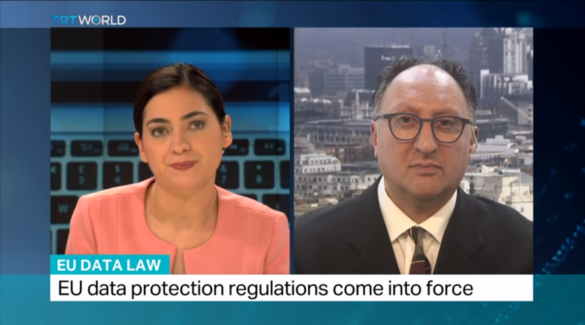 Interviewed For The 6 O Clock News Trtworld On Gdpr 25 May 18